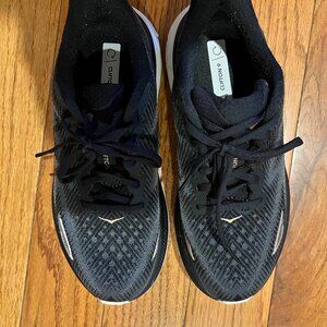 Hoka Clifton 9 Womens 7 Black Sneakers